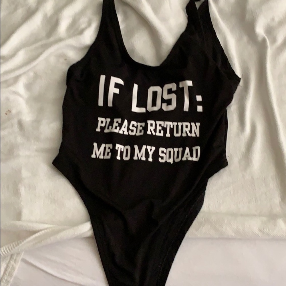 Black bathing suit